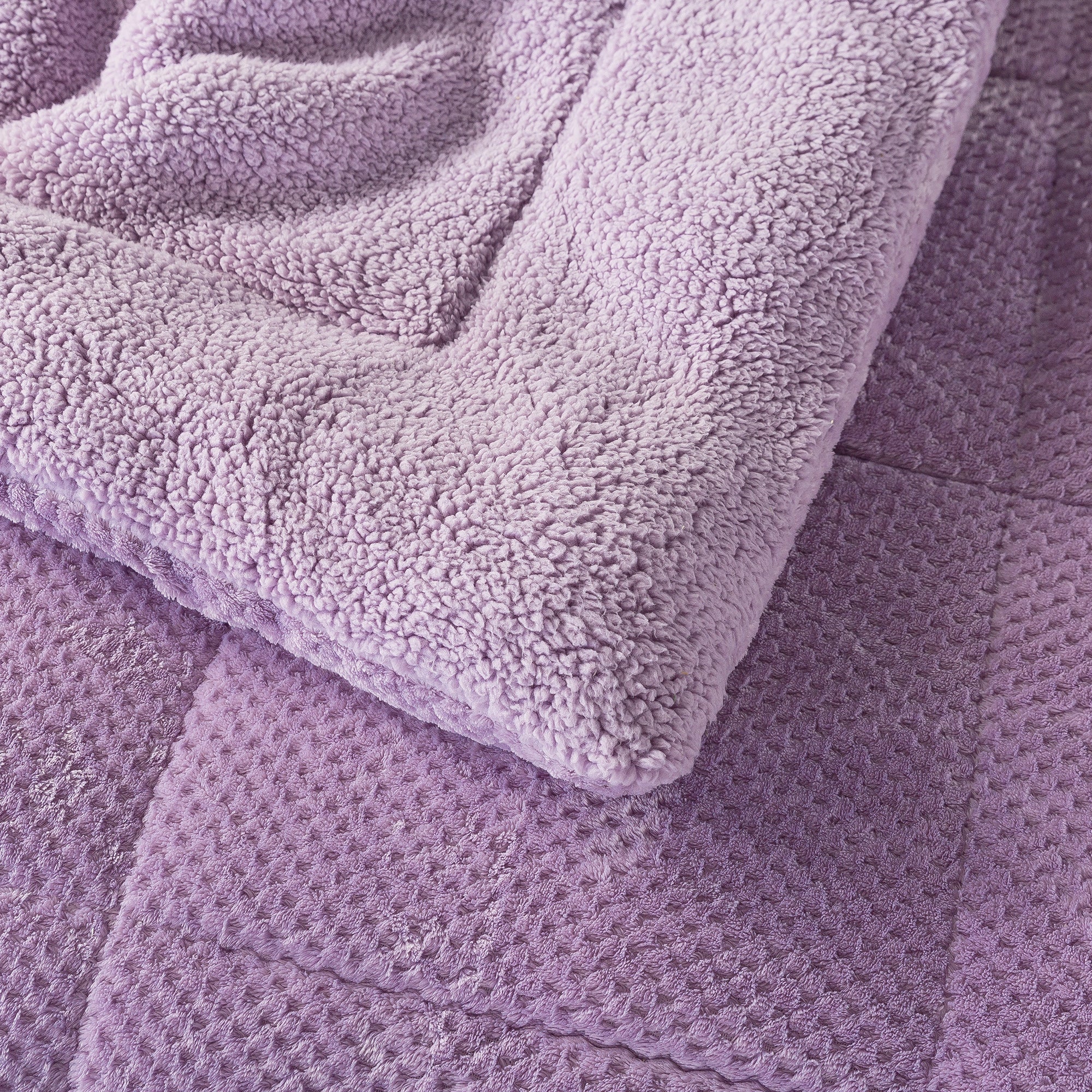 Kasen Reversible Plush Sherpa Comforter