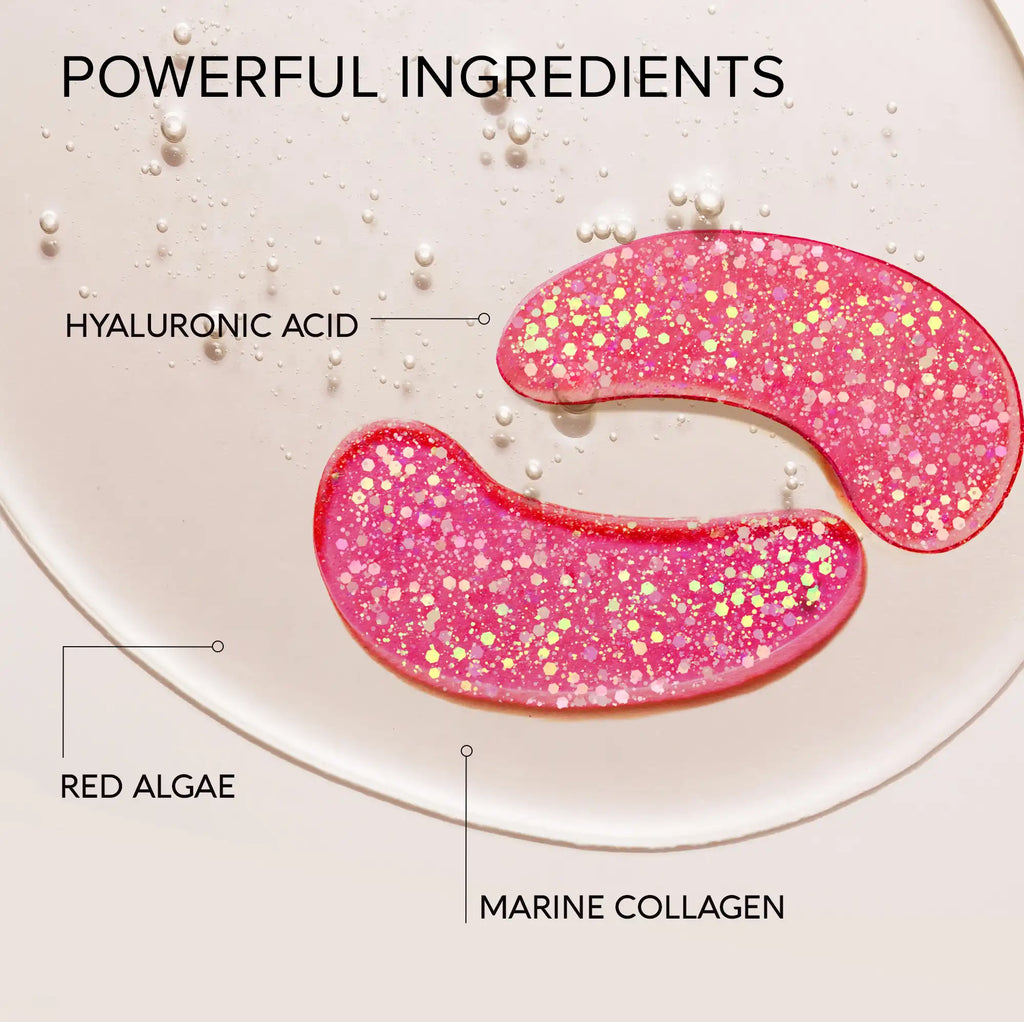 Collagen and Hyaluronic Eye Patches for Puffy or Dark Undereyes