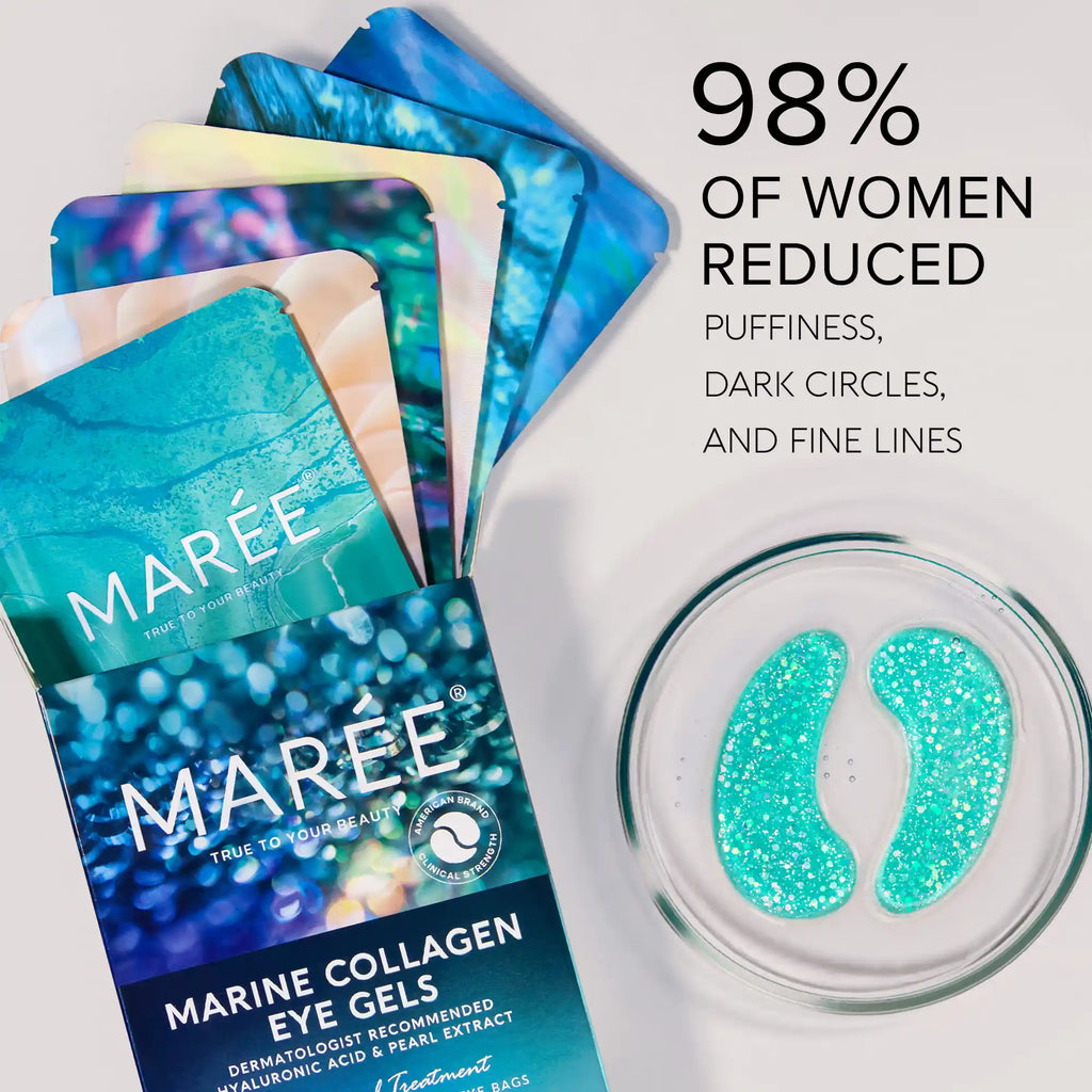 Collagen and Hyaluronic Eye Patches for Puffy or Dark Undereyes