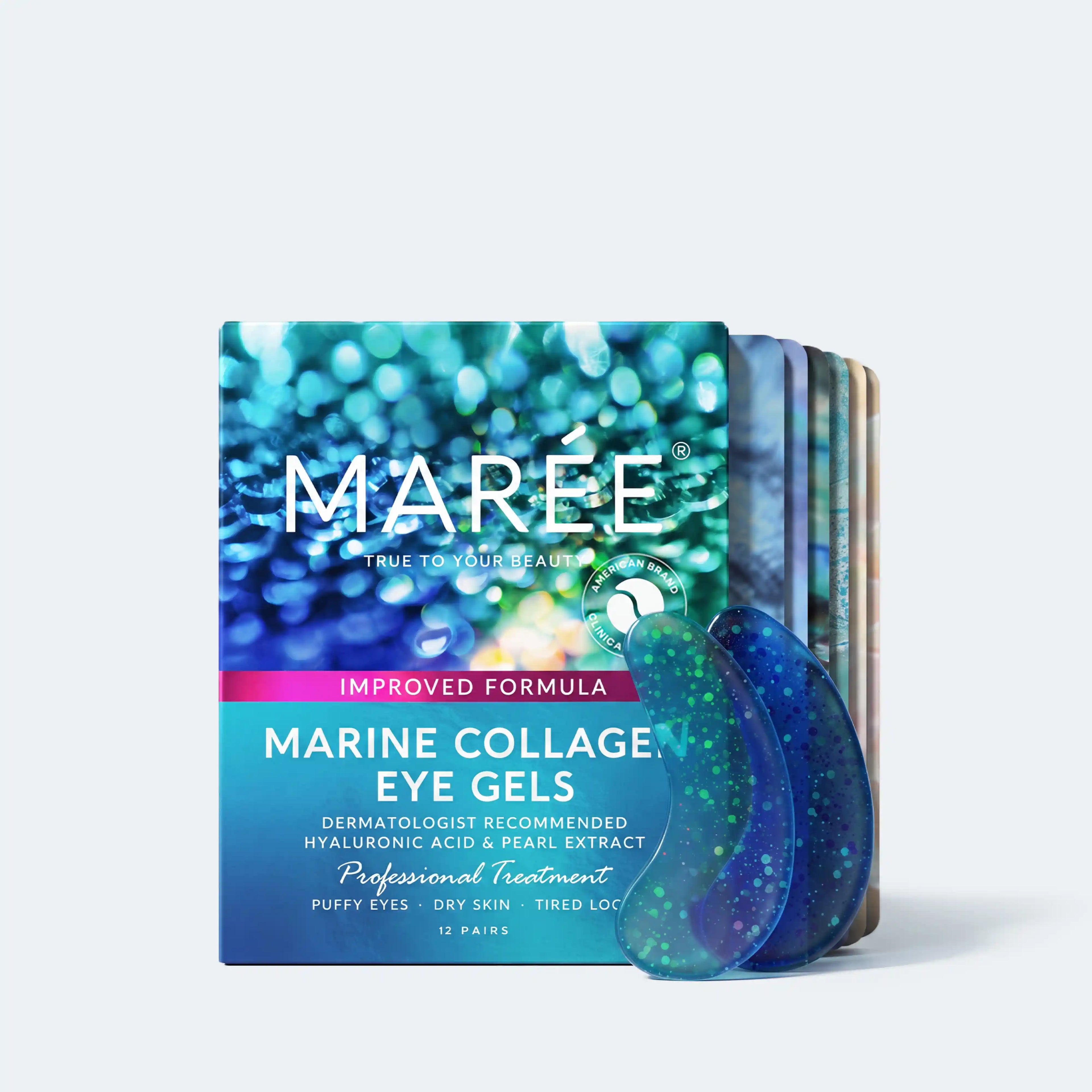 Collagen and Hyaluronic Eye Patches for Puffy or Dark Undereyes